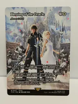 Blessing of the Oracle - Akroma's Will Showcase Final Fantasy NM MTG - Image 1