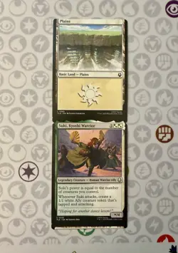 MTG Connected Miscut Pair | Suki, Kyoshi Warrior and Plains | Avatar TLA 0243 - Image 1