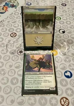 MTG Connected Miscut Pair | Suki, Kyoshi Warrior and Plains | Avatar TLA 0243 - Image 2