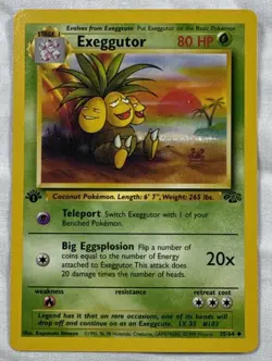 Exeggutor 35/164 1st Edition Pokemon TCG WotC - 1999 Jungle set - NM - Image 1