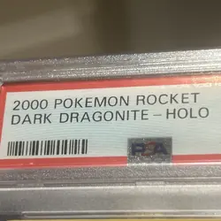 Pokemon Dark Dragonite 5/82 Team Rocket Holo Rare Unlimited PSA 9 2000 - Image 3
