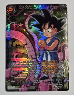 Son Goku, The Path to Power EB1-51 SR FOIL Dragon Ball Super Card Game NM/M - Image 1