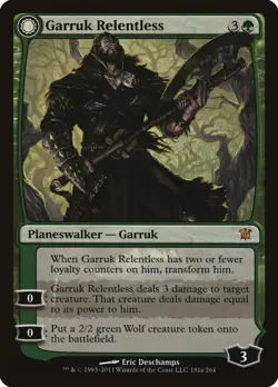 Garruk Relentless / Garruk, the Veil-Cursed Innistrad NM CARD ABUGames - Image 1