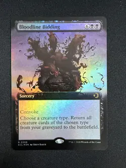 Bloodline Bidding (EXTENDED FOIL) - Lorwyn Eclipsed (MTG) NM - Image 1