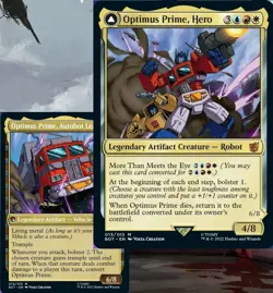 Optimus Prime, Hero TRANSFORMERS Vehicles Commander Deck Magic MTG Ready-to-Play - Image 1