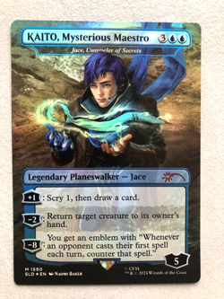 Mtg Carte Magic Secret Lair Miku Kaito Mysterious Maestr Jace Unraveler FOIL NM - Image 1