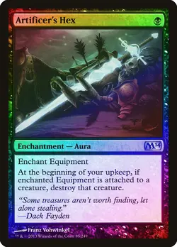 Artificer's Hex FOIL Magic 2014 / M14 NM Black Uncommon MAGIC CARD ABUGames - Image 1