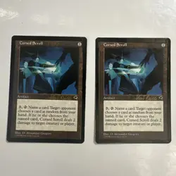 2 X Cursed Scroll – MTG World Championship Decks 1999 (Kai Budde) HP - Image 1