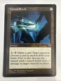 2 X Cursed Scroll – MTG World Championship Decks 1999 (Kai Budde) HP - Image 2