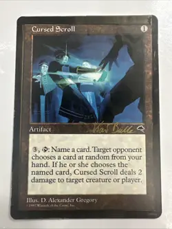 2 X Cursed Scroll – MTG World Championship Decks 1999 (Kai Budde) HP - Image 3