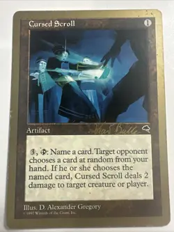 Cursed Scroll (Kai Budde/1999) Magic The Gathering, MTG - World Championship - Image 1