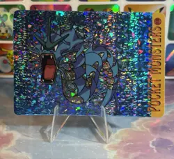 Pokemon HOLO Vintage Pocket Monsters Prism Sticker 1998 Nintendo Rare Gyarados - Image 1