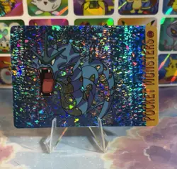 Pokemon HOLO Vintage Pocket Monsters Prism Sticker 1998 Nintendo Rare Gyarados - Image 5