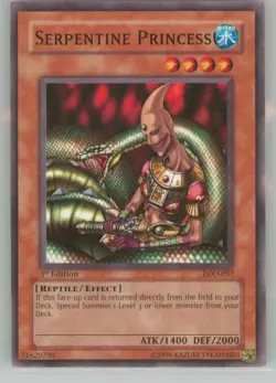 Yu-Gi-Oh Legacy of Darkness Serpentine Princess #LOD-057 1st ED NM or Better - Image 1