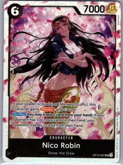 Nico Robin OP12-087 SR English Legacy of the Master - One Piece Card - NM - Image 1