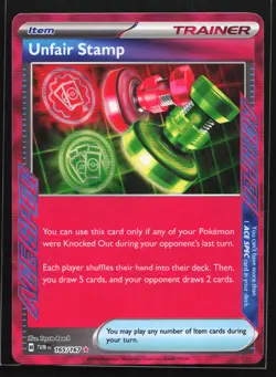 Unfair Stamp 165/167 SV06: Twilight Masquerade Pokemon Card - Image 1