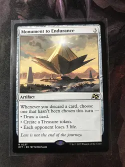 MTG Monument to Endurance FOIL Aetherdrift DFT 0237 Rare NM - Image 1
