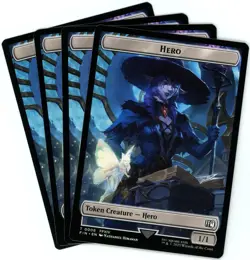 x4 Hero (0006) / Horror (0013) Double-Sided Token - Final Fantasy - MTG - NM/M - Image 1