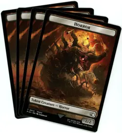 x4 Hero (0006) / Horror (0013) Double-Sided Token - Final Fantasy - MTG - NM/M - Image 2