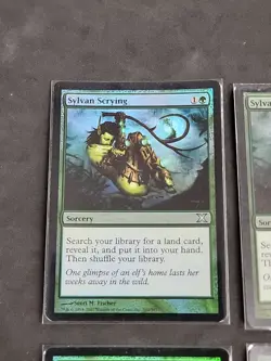 4x SYLVAN SCRYING 10TH EDITION TENTH FOIL MTG Playset - MP - Image 3