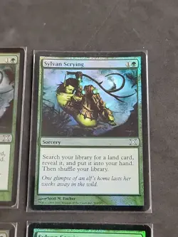 4x SYLVAN SCRYING 10TH EDITION TENTH FOIL MTG Playset - MP - Image 4
