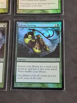 4x SYLVAN SCRYING 10TH EDITION TENTH FOIL MTG Playset - MP - Image 5