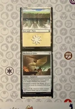 MTG Connected Miscut Pair | Mechanical Glider and Plains | Avatar TLE 0256 - Image 1
