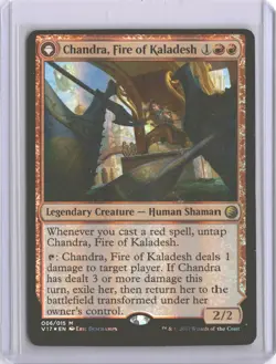 MTG Chandra, Fire Of Kaladesh (006) *Rainbow Foil* From The Vault: Transform NM - Image 1