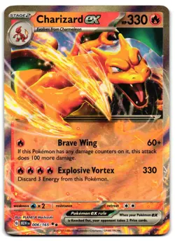 Charizard ex 006/165 - 151 Double Rare Pokemon TCG - LP Card - Image 1