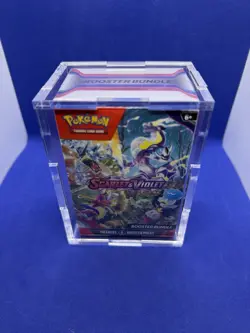 Pokemon TCG Scarlet & Violet Complete Sealed Booster Bundle Lot 16 Acrylic Cases - Image 2