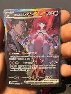 Pokemon TCG Team Rockets Mewtwo EX Special Illustration Destined Rivals - Image 1