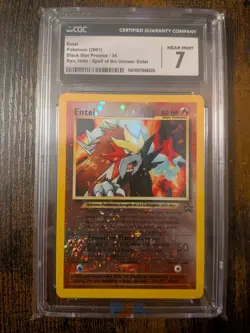 Pokemon TCG Entei Black Star Promos Holo CGC 7 - Image 1