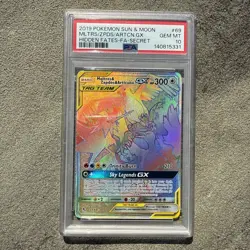 Pokemon TCG Moltres Zapdos Articuno GX 69/68 Hidden Fates Secret Rare PSA 10 - Image 1