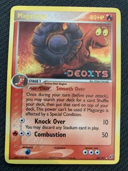 MAGCARGO 20/107 EX DEOXYS REVERSE HOLO STAMPED POKEMON TCG 2005 NM - Image 1