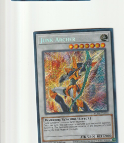 YUGIOH HOLO CARD JUNK ARCHER BLMR-EN073 1ST EDITION - Image 1