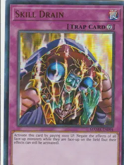 YUGIOH HOLO CARD SKILL DRAIN MAMA-EN094 1ST EDITION - Image 1