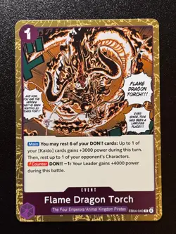 Flame Dragon Torch EB04-040 Rare Event - One Piece The Azure Sea's Seven OP14 NM - Image 1