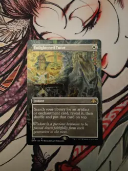 MTG English Enlightened Tutor (Borderless) NM Normal Dominaria Remastered - Image 1