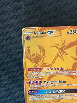 Lunala GX MP Secret Rare Gold 172 SM05 Ultra Prism Pokemon TCG Card - Image 3