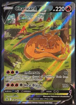Charizard V SWSH260 - Pokemon TCG UPC Black Star Promo 2022 Holo - LP Card - Image 1