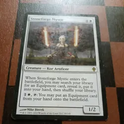 Mtg Stoneforge Mystic MP/LP Worldwake Magic Card Equipment Tutor Rare - Image 2
