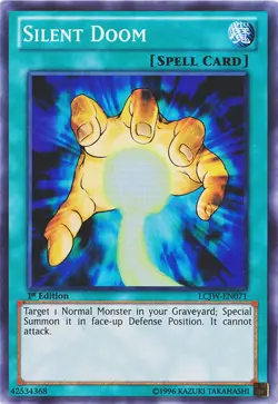 Silent Doom - LCJW-EN071 - Super Rare - 1st Edition Near Mint Yugioh Card - Image 1