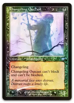Changeling Outcast (Retro Frame) (Foil Etched) #12 NM Modern Horizons Magic MTG - Image 1