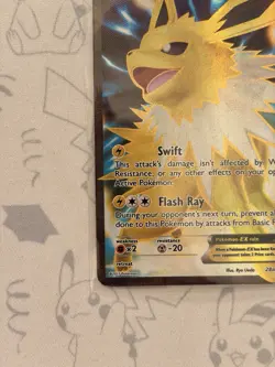 Jolteon EX Full Art 28a/83 XY Generations Holo Rare Pokemon TCG MP/HP - Image 4