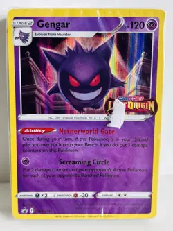 Pokemon Gengar SWSH241 Sealed Promo Pre-Release Set Lost Origin Stamp Gold - Image 1
