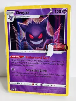 Pokemon Gengar SWSH241 Sealed Promo Pre-Release Set Lost Origin Stamp Gold - Image 2