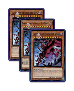 Yugioh! Earthbound Immortal Red Nova MZTM-EN044 (SR) 1st Ed 3x - Image 1