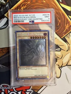 Yugioh PSA 9 Red Eyes Black Dragon Ghost From The Past 2 - Image 1