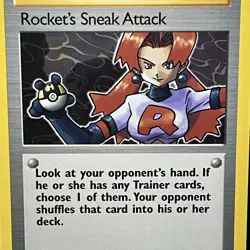 Rocket's Sneak Attack 72/82 Rare 1st Edition Team Rocket Pokemon Card - Image 2