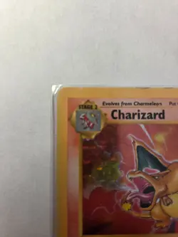 1999 Pokemon Base Set Charizard Shadowless Card 4/102 Heavily Played Condition - Image 2